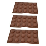 Molde De Silicona Para Bombas De Chocolate, 3 Piezas, 15 Agu