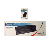 Combo Teclado Mouse Unitec Para Pc Usb Kit