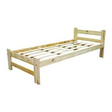 Cama 1 Plaza Pino Macizo Madera Elcarpintero3