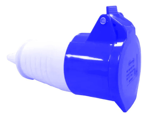 Toma Industrial H Azul Pasacable 2p+t  32a 250v Conextube