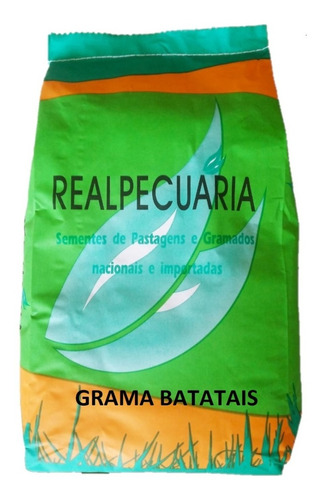 Sementes De Grama Batatais (1 Kg) + 2,5kg De Adubo (p/150m2)