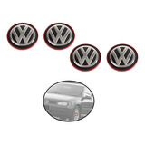  4 Centros De Rin Volkswagen Golf A4 99-07 Filo Rojo 56 Mm