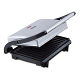 Parrilla Sandwichera Panini Portatil Rc-123g Antiadherente Color Gris