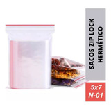 100 Sacos Zip Lock Saquinhos Plastico 5x7 Abre Fecha Com Nf