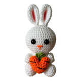 Conejo Corazón Zanahoria Mini Amigurumi