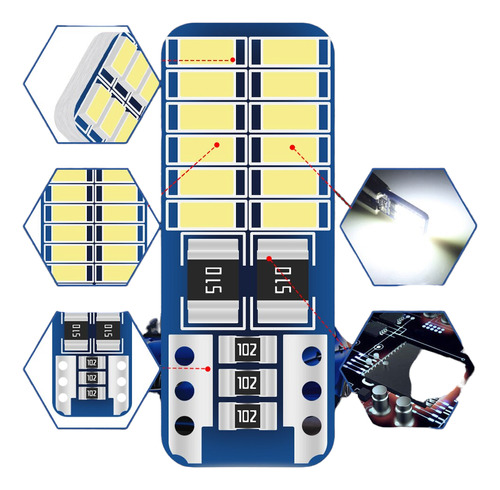 Bombillo Led T10 Cambus X2