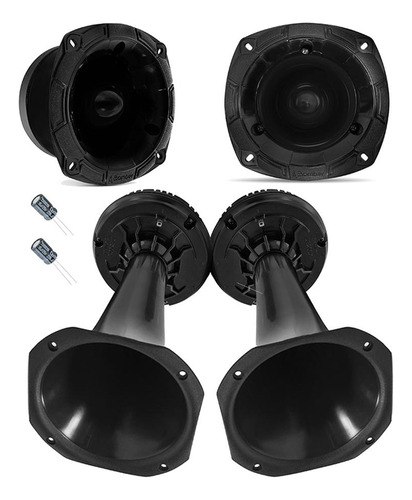 Cornetas Driver Bomber Db200 + Super Tweeter Stb350