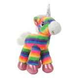 Peluche Unicornio Multicolor 28cm Woody Toys Con Brillo
