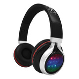 Audífonos Bluetooth Select Sound Bth026 Con Luces Led Rgb Color Negro 