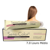 Tinta Para Cabelo Alergoshop Sensi Color Hipoalergênica Cores 7.0 Louro Médio