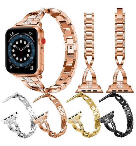 Correa De Acero Para Apple Watch Series Se 6 5 4 3 2 1 44/40