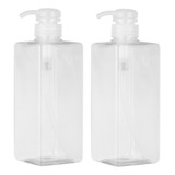 Botellas De Champú Y Gel De Ducha Recargables De 600 Ml, Paq