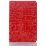 Funda Para iPad Mini 5 4 De 7.9  Dmaos Cuero Cocodrilo Rojo