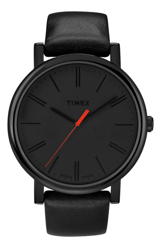 Reloj Timex Para Hombre De 42 Mm. Caja Y Esfera Negras Con C