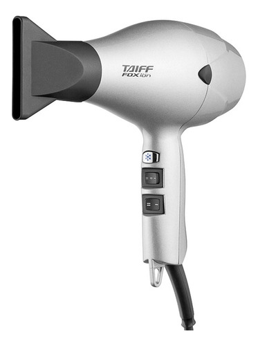 Secador De Cabelo Taiff Fox 2000w Prata 5 Temp Ar Frio 220v