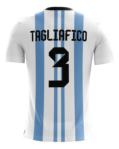 Camiseta Argentina Campeon Tagliafico 3 Talle Adulto Solo M