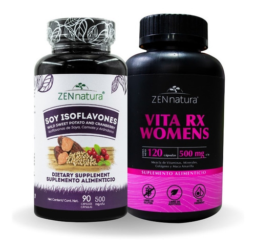 Isoflavonas Soya, Colageno Hidrolizado Multivitaminico Mujer Sabor Sin Sabor