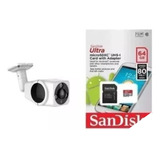 Combo Camara Vr Ip Exterior 360 + Memoria Sd Sandisk 64g