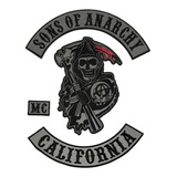 Sons Of Anarchy California Mc Parche Bordado Reflectivo
