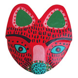Máscara De Gato Rosa Entalhada Decorativa De Alta Qualidade