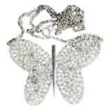 Colar Vivara Butterfly Borboleta Ouro Brilhante 46cm