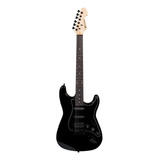 Guitarra Elétrica Michael St Michael Power Advance Gm237n De  Madeira Maciça Metallic All Black Com Diapasão De Pinheiro