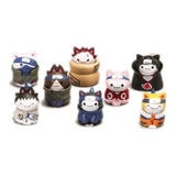 Genial Set De 8 Figuras De Naruto Cats Mininos