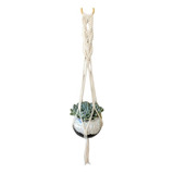 Suporte Macrame Plant Hanger Cordão Planta Floreira Vasos 