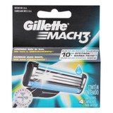 Repuestos Para Afeitar C/ Banda Lubricante Gillette Mach3 4p