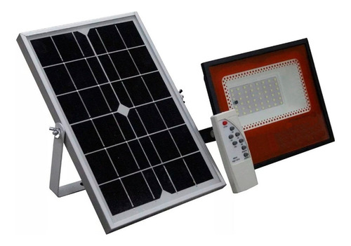 Lampara Led Solar 40w Reflector Con Control Remoto Ip65 Nw