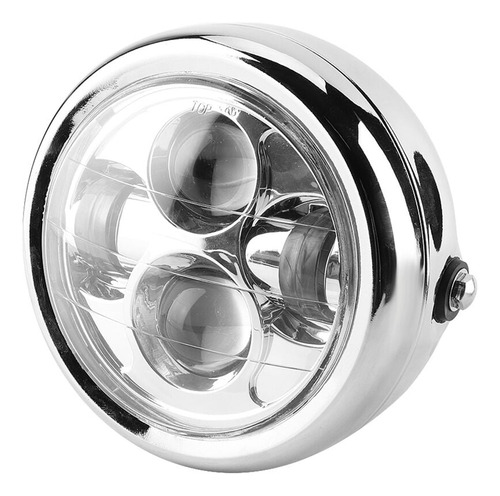 Phare De Moto Universel Vintage Aluminium Rétro Led Pha