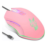 · Ratón Gamer Pro Usb-c | Rosa/retroiluminacion Rgb .