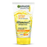 Garnier Gel Limpiador Facial Tono Uniforme Con Vitamina C Ex