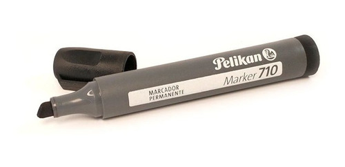 Marcador Permanente Punta Biselada Negro Pelikan 710