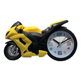 (y) Reloj De Cuarzo Creativo Con Forma De Motocicleta, Despe