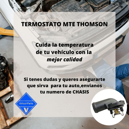 Termostato Con Tapa Original Vw Thompson Fox Suran Gol Trend Foto 6