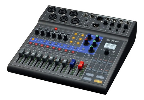 Consola Zoom Livetrack L-8, Mixer De 8 Canales