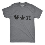 Camiseta Para Hombre Chicken Pot Pi Divertida 420 Marihuana 