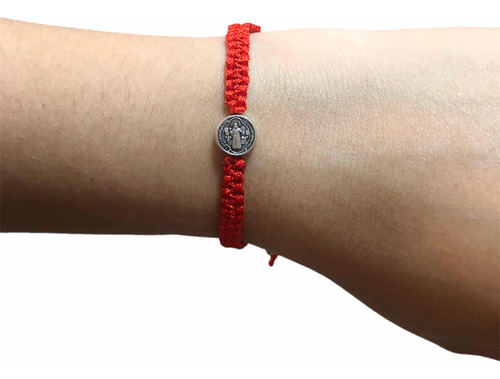 Pulsera / Brazalete Hilo Rojo Protección Gratitud San Benito