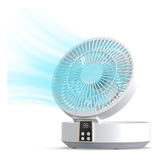 Ventilador Portátil Escritorio Recargable Usb Con Remote Luz