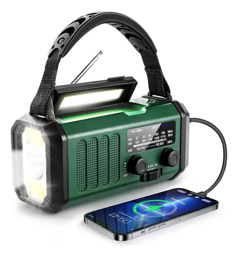 L Radio Crank Radio, Radio Solar Para Emergencias