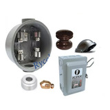 Kit Acometida Mufa Medidor Luz Cfe Electrica Para 110volts