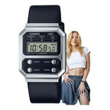 Relógio Feminino Casio Digital Casual Preto A100wel-1adf