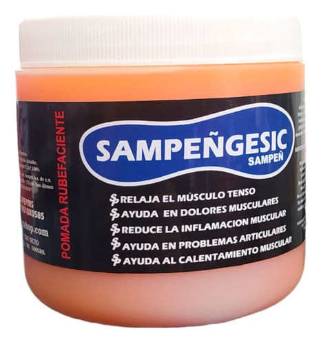 Sampengesic Pomada Caliente De 500 Grs Tipo Cramergesic