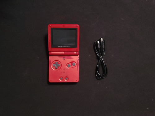 Game Boy Advance Sp Gba 1 Luz 001 Rojo B
