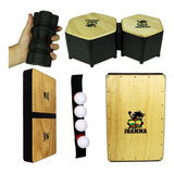 Cajon Jhamma Percussões + Conga Compact + Bongô + Efeitos