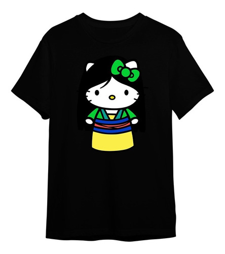 Camiseta Hello Kitty Mulan Princesa Chinesa Ref896