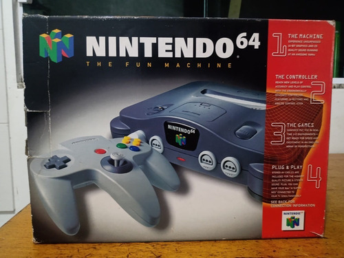 Nintendo 64 Na Caixa Com Mario 64 Original