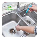 Cepillo Flex Destapa Cañería Drenaje Cocina Ducha Pelos 70cm