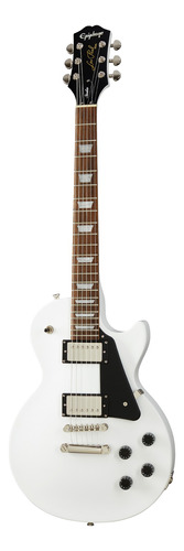 Guitarra Eléctrica EpiPhone Les Paul Studio Eiltawnh1 De Caoba Alpine White Brillante Con Diapasón De Pau Ferro